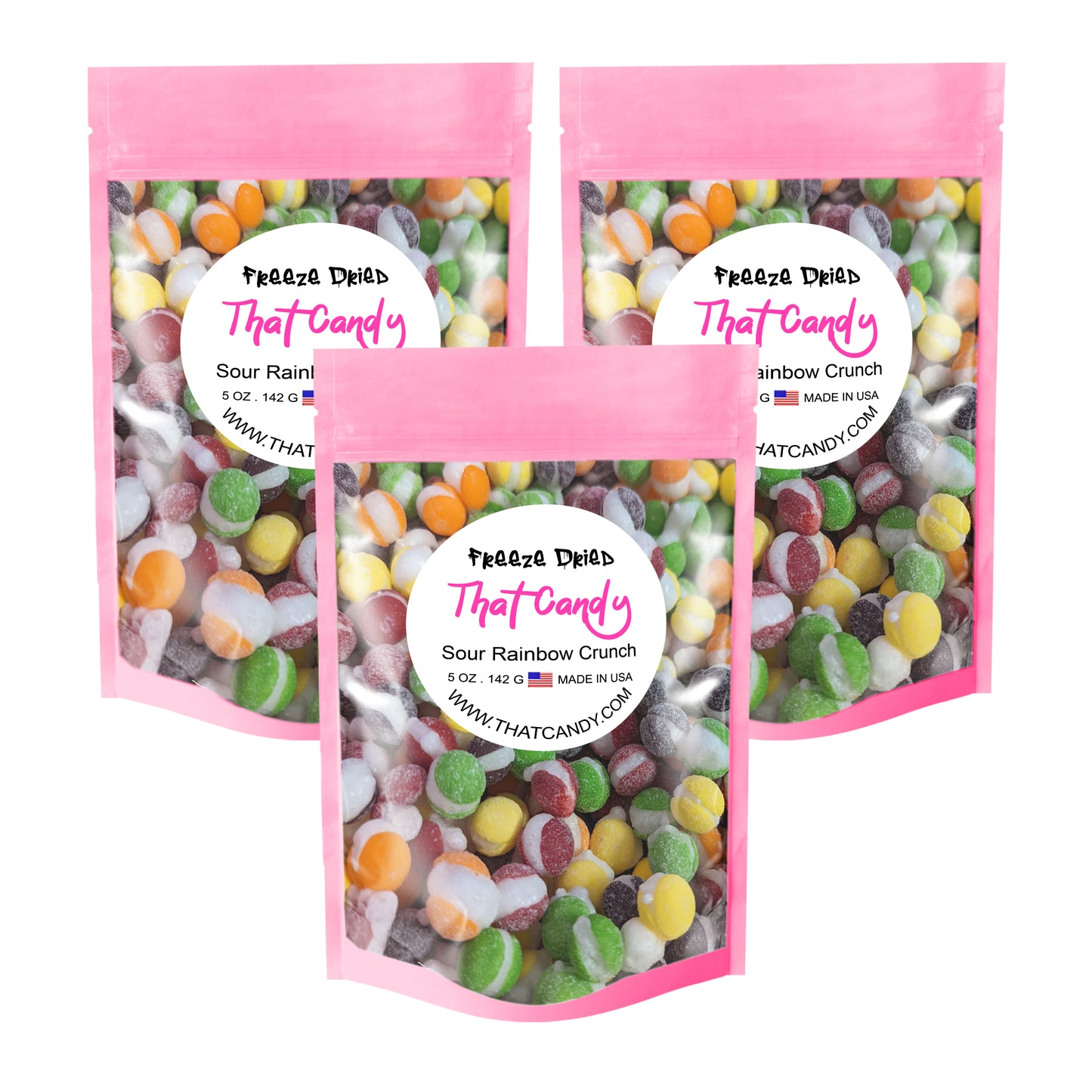 That Candy Sour Rainbow Crunch Freeze Dried Candy